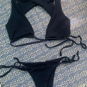 Navy blue bikini